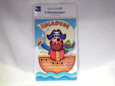 Einladungskarten Pirat