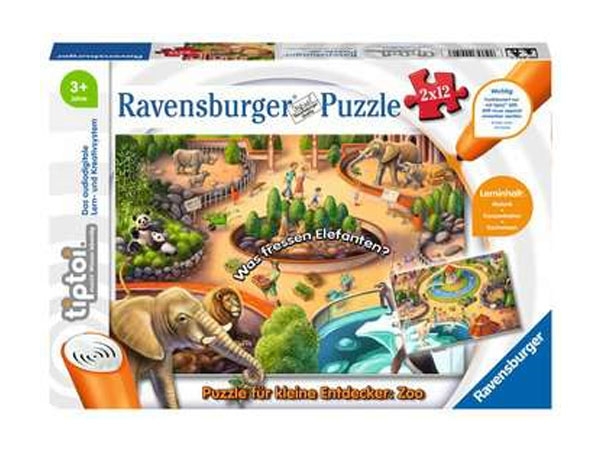 Ravensburger 000517 - Zoo Puzzle                2x12p