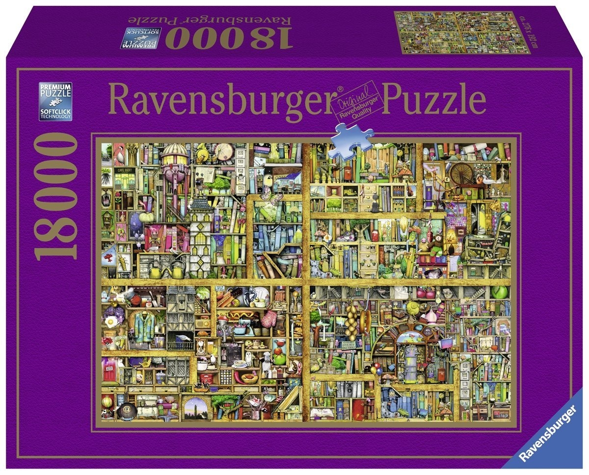 Ravensburger Puzzle 18000 Teile 7825, Colin Thompson, Magisches Bücherregal