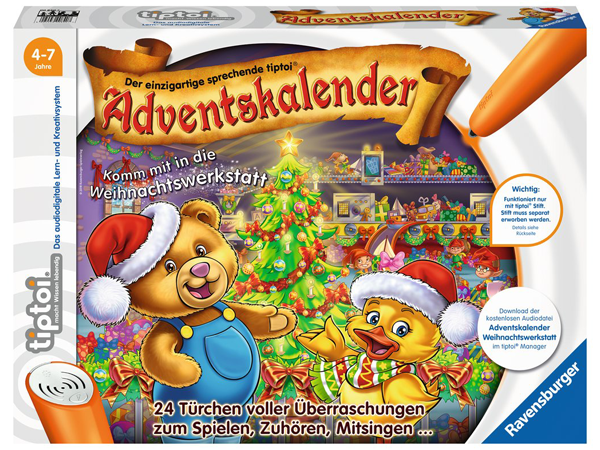Ravensburger 008407 - tiptoi Adventskalender '18 - Die Weihnachtswerkstatt