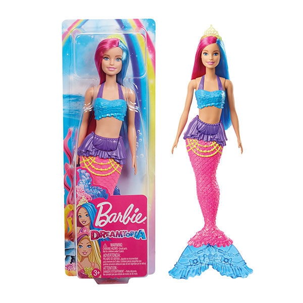 Barbie Meerjungfrau Haare Pink und blau
