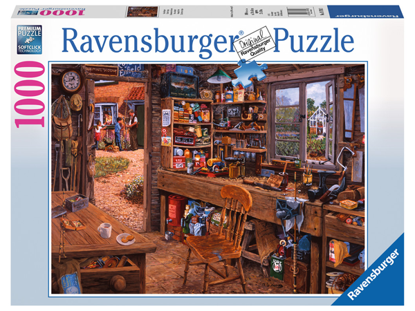 Ravensburger 197903 - Puzzle 1000 Teile - Opas Schuppen