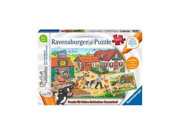 Ravensburger 000661 - Bauernhof Puzzle 2x12p