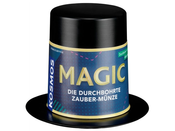 Magic Mini Zauberhut- Die durchbohrte Zauber-Münze