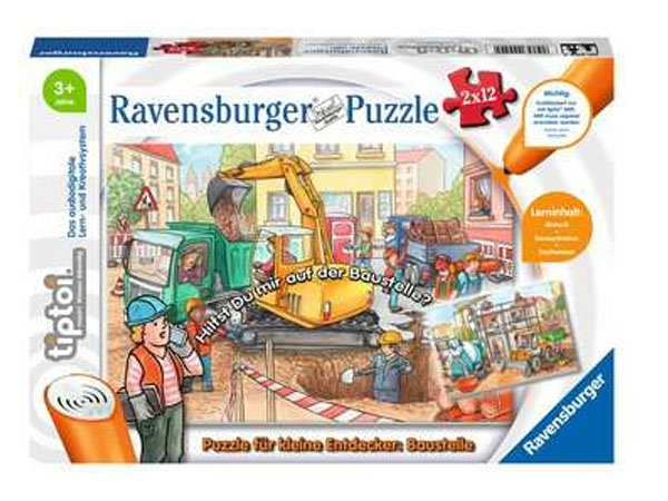 Ravensburger 000494 - Baustelle Puzzle          2x12p