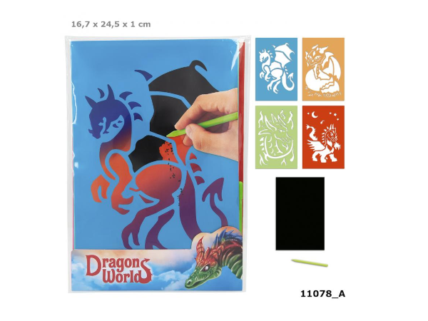 Depesche 11078 - Dino World Magic Scratch Karten DRAGON