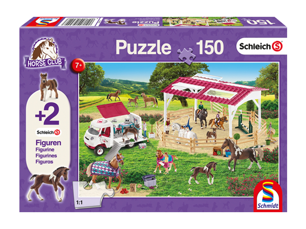 Schleich Reitschule und Tierärztin,Puzzle150 Teile